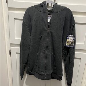 Northern Expedition Gray Zip-Up Hoodie